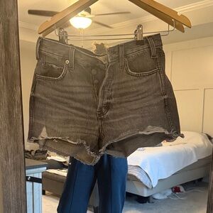 Universal Thread High Waist Distressed Black Shorts
